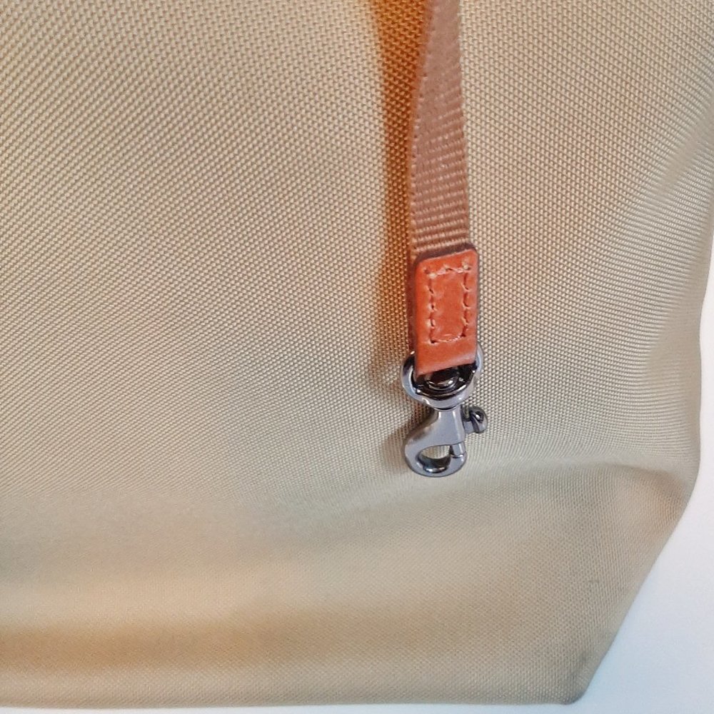 Dooney & Bourke Erica Nylon & Vacchetta Leather Hobo Bag - Picture 12 of 16